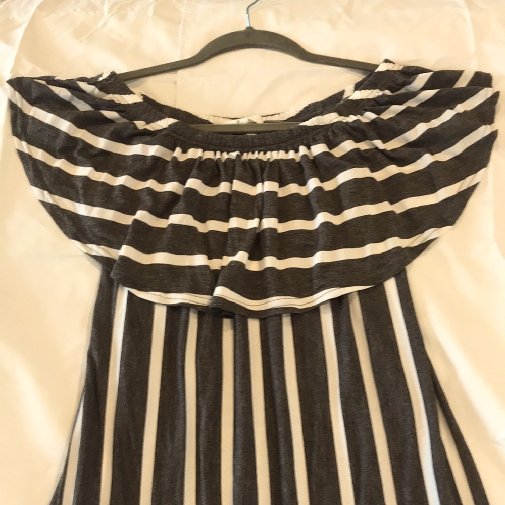 Striped long dress